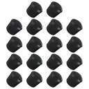 METALLIXITY チェアレッグキャップ(19mm 3/4インチ)18個セット 丸いゴム製チェアレッグキャップ床保護具 家具 椅子やテーブル 脚用 ブ ラッ...