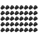 METALLIXITY チェアレッグキャップ(10mm 3/8インチ)40個セット 丸いゴム製チェアレッグキャップ床保護具 家具 椅子やテーブル 脚用 ブ ラッ...