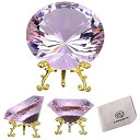 多色水晶ダイヤモンド80 mm鎮紙家居装飾結婚式装飾誕生日プレゼント母の日結婚記念日ネイル展示ツール(桃色)