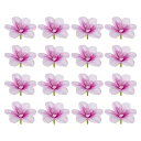 PATIKIL 人工蘭 花びら 24個セット ライトパープル ホームウェディング装飾用 フェイク蝶々 花工芸品