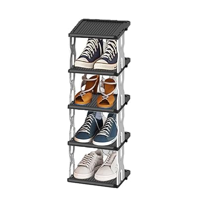 AiMMei シューズラック 省スペース おしゃれ 廊下 玄関収納 多機能 下駄箱 スリム 靴収納 組み立て式 ..