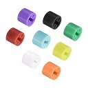 CoCud 衣類ハンガーマーカー(空白) 3.5mmのロッド径に適合 プラスチック製再利用可能な衣類カラーコーディングマーカータグ 8色 - (用途:ワイヤー衣...