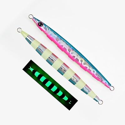 Tolure メタルジグ 150g 急速に沈下 夜光 3Dプリンタの目 レーザ紙コーティング ジギング 海釣り サバ ..