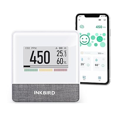 INKBIRD úǻٷ ټ¬ Bluetoothб   ޡ ˥ NDIR CO2󥵡 ǥ ٷ...