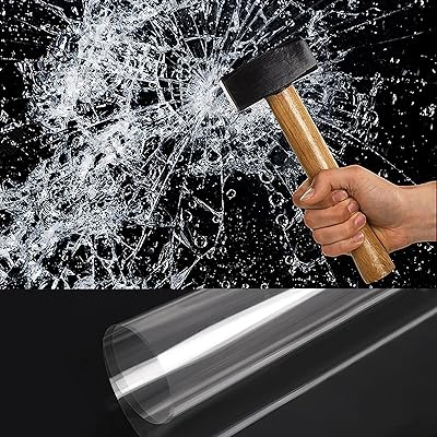 飛散防止フィルム 44*300CM ガラス飛散防止フィルム 4mil 0.1MM 窓ガラスフィルム 透明 窓ガラス 地震対策 安全対策 台風対策 保護 防災