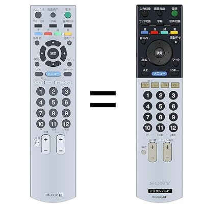 CLVIZCXOM テレビリモコン RM-JD005 ソニー互換リモコン CLVIZCXOM テレビリモコン RM-JD005 ソニー互換リモコン