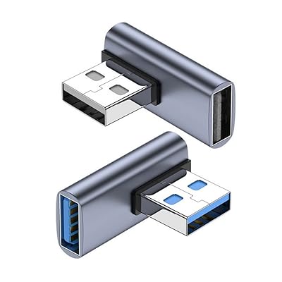 CY 2pcs USB 3.0オス-メス拡張アダプタ10Gbps左右方向角度90度ロープロファイル CY 2pcs USB 3.0オス-メス拡張アダプタ10Gbps左右方向角度90度ロープロファイル