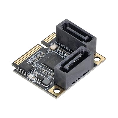 chenyang Mini PCIE to 2 SATA 3.0 拡張カードアダプター マザーボード SATA ハードドライブポート拡張用