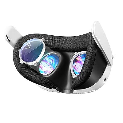 Vakdon Quest 3用 度付きレンズ、VR Quest3用 近視レンズ、クエスト3用の単体 レンズ 度付き、軽量磁気ミオピアフレームメガネアンチスクラッチリング、アンチブルーレイレンズ、近視視力保護、収納ケースとクリーニングクロス付き (-2 Vakdon Quest 3用 度付きレンズ、VR Quest3用 近視レンズ、クエスト3用の単体 レンズ 度付き、軽量磁気ミオピアフレームメガネアンチスクラッチリング、アンチブルーレイレンズ、近視視力保護、収納ケースとクリーニングクロス付き (-2