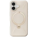 【新型ゼンマイ式 ・秋冬高級新モデル】TORRAS iPhone 16 用 ケース ゼンマイ式スタンド カメラコントロール対応 マグネット搭載 縦横両対応リング 米軍耐衝撃 ストラップホール付き アイフォン16 ケース 6.1インチ「Ostand S
