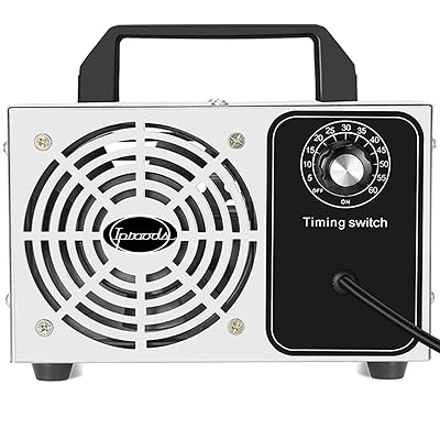 Iproods オゾン発生器 小型 オゾン脱臭器 60分タイマー 家庭用 業務用 日本語取説付き(10000mg/h)