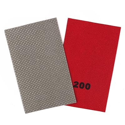 HOMESOM ダイヤモンドサンドペーパー 電気メッキ 研磨シート 研磨 サンディングペーパー グリット 200 ..
