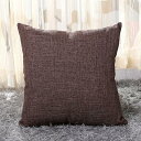 YunJeude クッションカバー 55x55cm 北欧 2枚セット おしゃれ 可愛い リネン 亜麻 無地 シンプル ファスナー インテリア 家庭装飾 車 部屋...