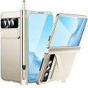 Miimall Google Pixel Fold用 全面保護ケース グーグル ピクセル Fold 【ケース+フイルム+スタンド機能+ペン付き+折り畳む部分保護】ペン収納機能 高級 スタンド マグネチック効能 Google Pixel Fold カバ