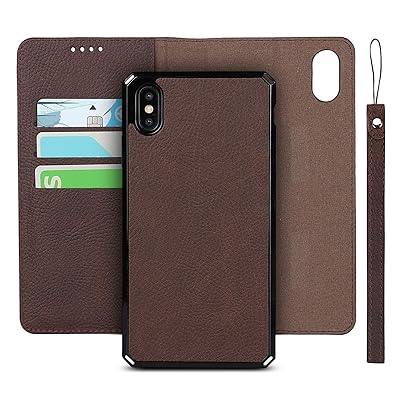 Pelanty for iPhone XS Max ケース カバー手帳型 iPhone XSMax 背面ケース 分離式両用2way 取り外し自由 内蔵マグネット iPhone XS Max 携帯カバー 縄掛け 合成PUレザー + TPUケース 財布型