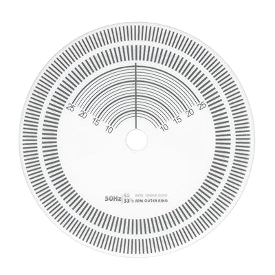 レコードLPカートリッジ方位角 LPレコードプレーヤー用タコメーター 33RPM ストロボディスク校正タコメーター 45RPMターンテーブル回転速度検出用