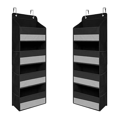 ウォールポケット Rinimie ドア掛け収納式ポケット 4段の大容量 透明窓付き 変形防止設計 壁掛け収納ポ..