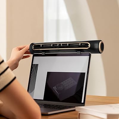 「4階段風量＆クリップ型」 MACOLAUDER 2-in-1モニター掛け式扇風機 USBモニター扇風機 卓上扇風機 デ..