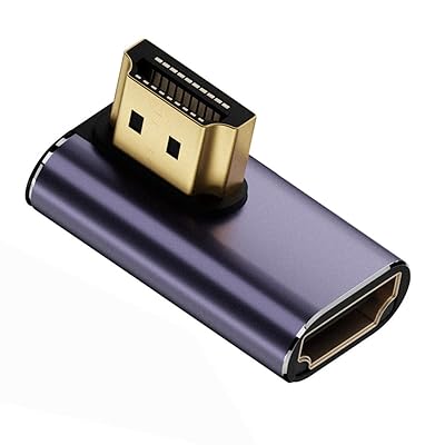 CY 8Kケーブル HDMIオス-HDMI 2.1メス 垂直 90度 左角度 ロープロファイル UHD 延長アダプター 8K 60hz HDTV対応