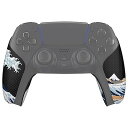 eXtremeRate PlayVital ps5コントローラーに対応する滑り止め汗吸収グリップ、ps5コントローラーに対応するプロなテクスチャード加工のソフト...