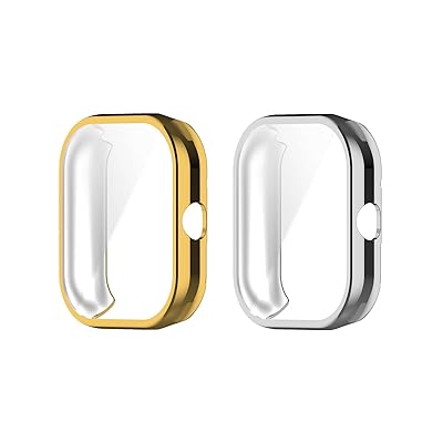 LICHIFIT Redmi Watch4用保護ケース カバー TPU+強化ガラスフィルム 一体化 スマートウォッチカバー 脱着簡単 耐衝撃 傷防止軽量 充電対応 おしゃれ(ゴールド+シルバー) LICHIFIT Redmi Watch4用保護ケース カバー TPU+強化ガラスフィルム 一体化 スマートウォッチカバー 脱着簡単 耐衝撃 傷防止軽量 充電対応 おしゃれ(ゴールド+シルバー)
