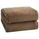 Hansleep 毛布 シングル 夏用 ブランケット 100x140cm キャメル マイクロファイバー 柔らかく肌触り フランネル 洗える 静電防止 四季適用 (100x140,キャメル)