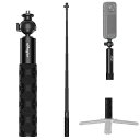 Insta360 X4/ONE X3 X2/ONE RS/ONE R 対応 ミニ 自撮り棒 70/120 MM アルミニウム自撮り棒 角度は自由に調整可能 Goproシリーズ Hero 13 12 11 10 9 8 7 6 5 4 対応 (70MM