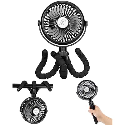 『くねくねファン＆使い方無限大』 小型扇風機 充電式 5200mAh ミニ USB 携帯 車 卓上・吊り下げ・手持..