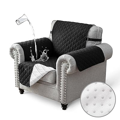 TIANSHU ソファーカバー 1人掛け 防水 マルチカバー 肘付き 犬猫対策 ソファーマット 滑り止め 撥水加..