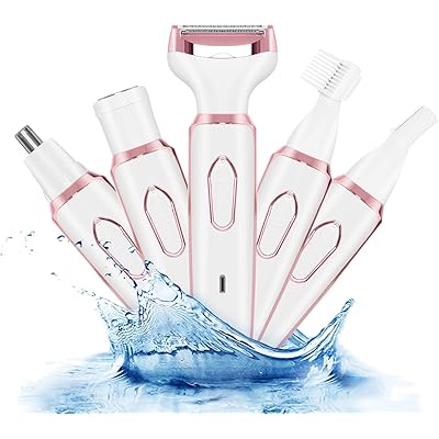 レディースシェーバー 除毛器 USB充電式 電気シェーバー 電動シェーバー 1台4役 眉毛シェーバー 鼻毛カ..