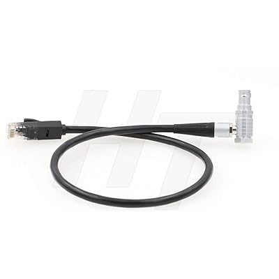 HangTon Cat 5e イーサネット RJ45 - L字型10ピンコネクター データケーブル Teradek COLR用 ARRIカメラ用 (50cm) HangTon Cat 5e イーサネット RJ45 - L字型10ピンコネクター データケーブル Teradek COLR用 ARRIカメラ用 (50cm)