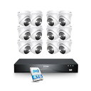 ZOSI 4k poe防犯カメラ12台セット 800万画素防犯カメラp...(4)