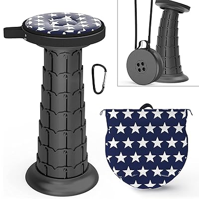 ALEVMOOM 折りたたみ椅子 折り畳み椅子 折りたたみスツール ポータブル 伸縮スツール 簡易 耐荷重200kg収納 便利 コンパクト 持ち運び ..