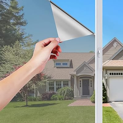 Aoweika 窓 断熱シート マジックミラーフィルム ガラス飛散防止フィルム uvカット 遮光 断熱 窓ガラス ..