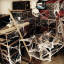 TOYMYTOY ハロウィン スパイダーウェブ 蜘蛛の巣 クモの巣 ハロウィン 飾りつけ お店の飾り おばけ屋敷 飲食店 学園祭 ホラー 雑貨 小物 ホワイト