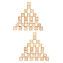 Toyvian 52 個 アルファベット ブロック おもちゃ For 子供 発達 おもちゃ 子供 木製 組み立て ブロック 文字 学習 おもちゃ 早期 子供 学習(3)