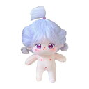 niannyyhouse 20cm ぬいぐるみ 女の子 紫色 揚げた髪 ブラックヘア 属性なし 通常の体 ドール 綿人形 着せ替え (12-スケルトン付き)(3)