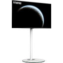 FITUEYES DESIGN テレビスタンド 37 42 50 55 65型対応 壁寄せテレビスタンド コーナー イーゼル 大理石風 北欧スタイル 室内インテリア TVスタンド 荷重40kg 高さ調節可能 首振り可能 隠れ式収納 マスターシリーズ(2)