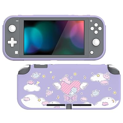 PlayVital Switch Liteに対応するカスタム保護ケース(ソフト)、Switch Liteに対応用ケースカバー(ソフト)【バニー&ベア】