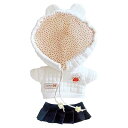 niannyyhouse 20cm人形の服 着せ替え チェック柄のセーター スカート 綿人形の服 ぬいぐるみ 用 (white)