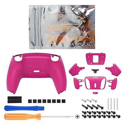 コントローラーではない。eXtremeRate ps5コントローラー（BDM-030&BDM-040&BDM-050）に対応用ラバーグリップ付きプラスティック製RISE4純色の背面リマップキット、ps5コントローラー用アップグレードボード＆バックシェ