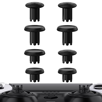 eXtremeRate ThumbsGear ps5 edgeコントローラー対応用交換可能なサムスティック、ps5 edgeコントローラー対応用アナログサムスティックキャップ-4段階の高さと3種類の表面グリップ-サムスティックベースは含まれていません