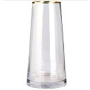 ガラスベース 花瓶ガラス 花器 22cm フラワーベース ガラスボトル 透明 北欧 アレンジ インテリア 水栽培 生け花 造花 おしゃれ シンプル インテリア ...