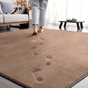 ラグ カーペット 低反発 ラグマット 3畳 厚手15mm 190x240cm 滑り止め付 洗える 防音 床暖房 ホットカーペット対応 防ダニ 抗菌 フランネル ...