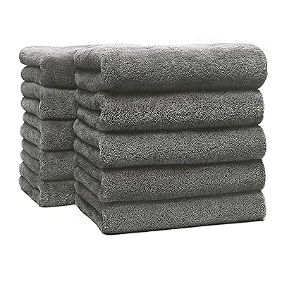 フェイスタオル 10枚セット 吸水速乾 無地 ふわふわ なめらか 速乾 耐久性 毛羽落ち少ない 引っ掛けやすい 人気 10枚 家庭用 業務用 極細繊維 抗菌 防...