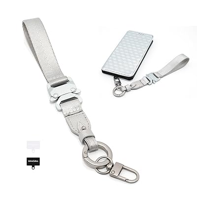 UnivoColors スマホ ハンドストラップ(スマホホルダーシート 2枚付) アウトドア向けの金属バックルとフ..