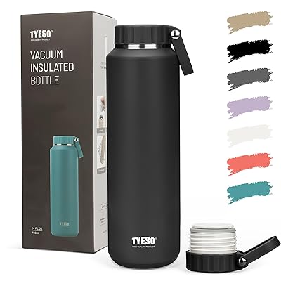 TYESO 水筒 710ml 大容量 ステンレスボトル 真空断熱 二重構造 広口 保温 保冷 マグボトル スポーツボ..