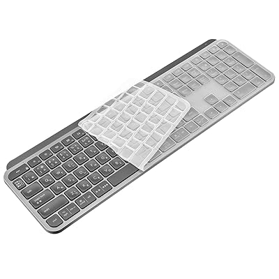 【とても柔らかくて薄い】 MX Keys/MX Keys S/Craft 専用 シリコン キーボードカバー 日本語JIS配列 - 超薄型 保護 フィルム 防水 防塵 コーン素材 独占的な素材