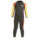 ウェットスーツ 子ども用 2.5mm フルスーツ 長袖 マリンスポーツ ダイビングスーツ 男の子 Lサイズ グレー