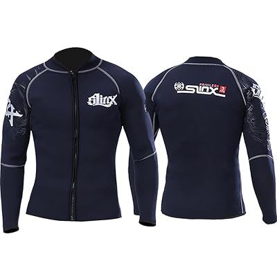 ウェットスーツ タッパ メンズ 3mm ウエットスーツ ジャケット フロントファスナー 長袖 男女兼用 ネオプレン素材 裏起毛 サーフィン ダイビング SUP ボディボード シュノーケリング 沢登 磯釣り 3XL サイズ